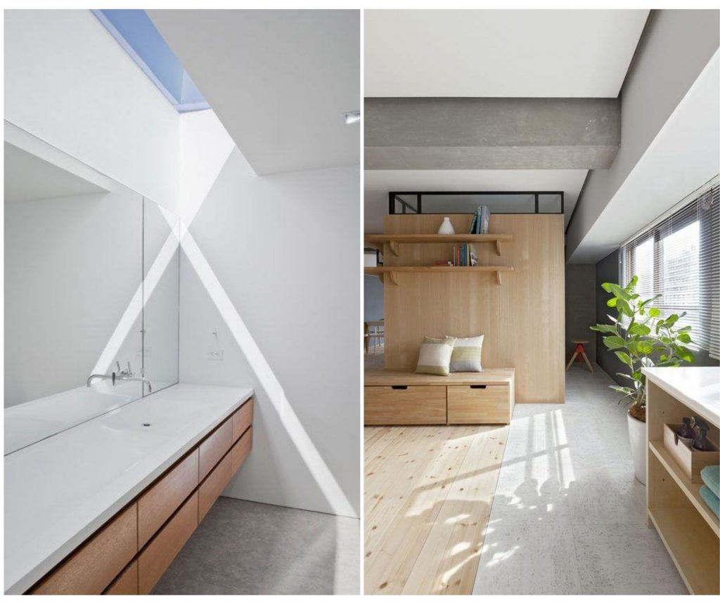 Luz con aperturas vidrio