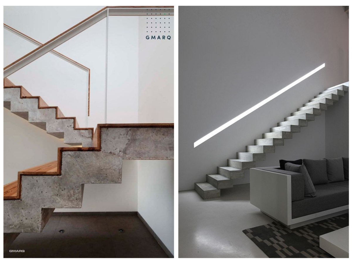 Hormigón en escaleras