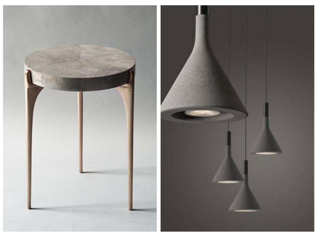 Accesorios y muebles en hormigón