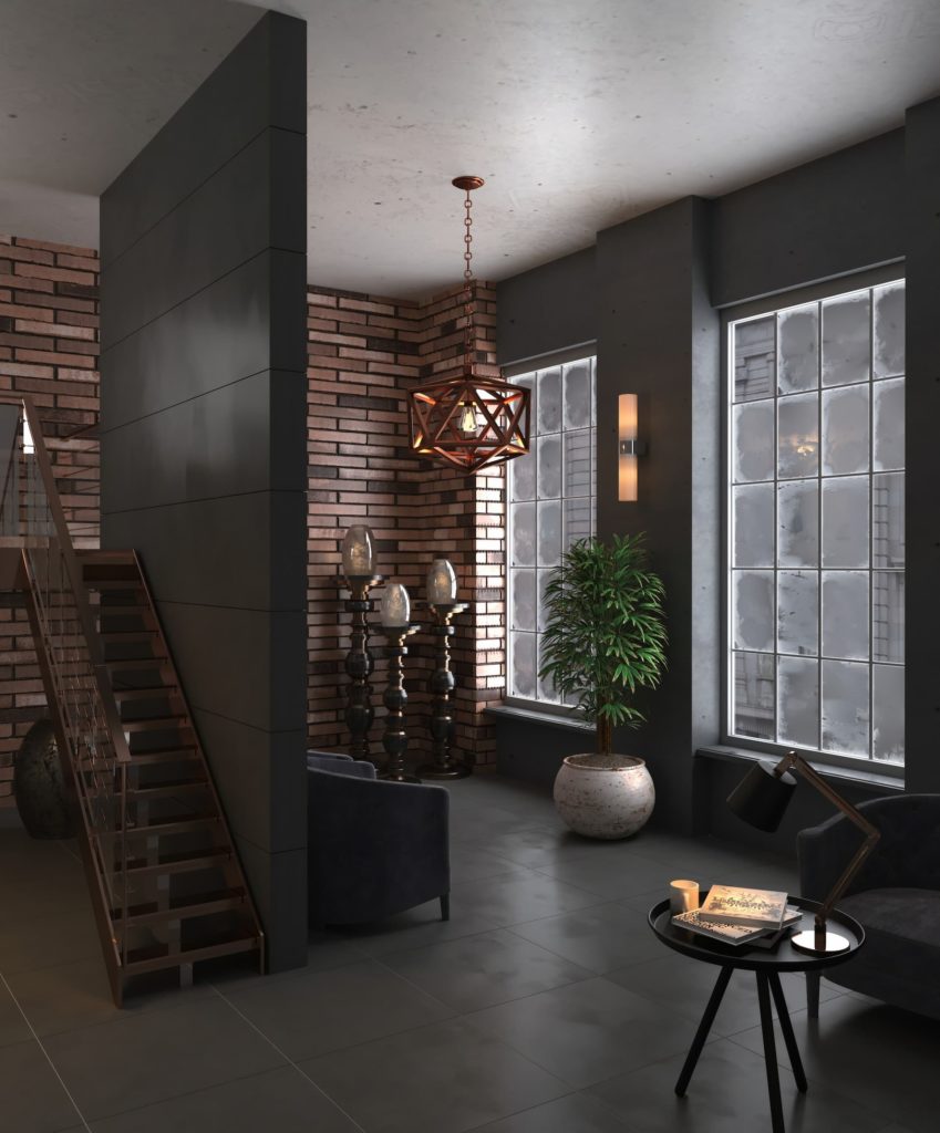 Salones con ladrillo visto