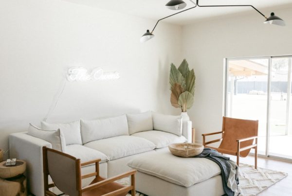 Salones en color blanco para tener un espacio más luminoso